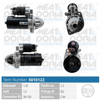 MEAT & DORIA Starter 5010122 for MERCEDES-BENZ