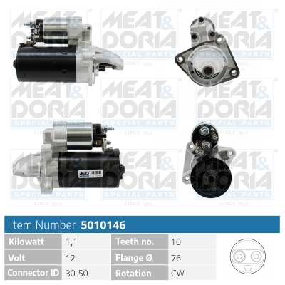 MEAT & DORIA Starter 5010146 for FORD VOLVO