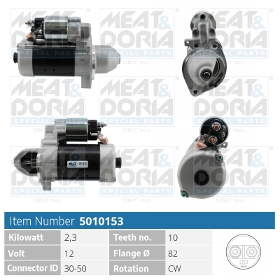 MEAT & DORIA Starter 5010153 for MERCEDES-BENZ