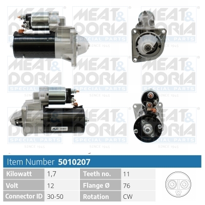 MEAT & DORIA Starter 5010207 for LANCIA