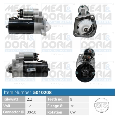 MEAT & DORIA Starter 5010208 for VOLVO
