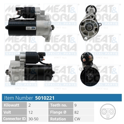 MEAT & DORIA Starter 5010221 for VAG DAF