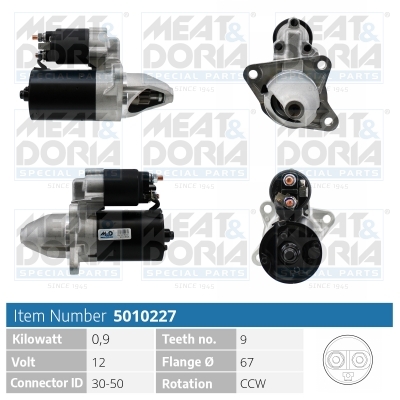 MEAT & DORIA Starter 5010227 for ROVER