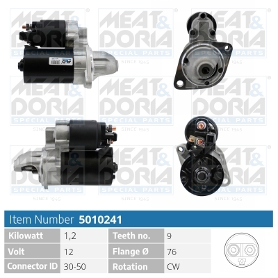 MEAT & DORIA Starter 5010241 for BMW