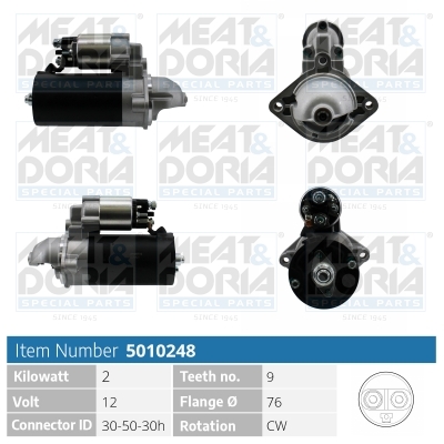MEAT & DORIA Starter 5010248 for BMW ROVER
