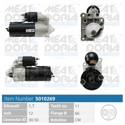 MEAT & DORIA Starter 5010269 for VOLVO RENAULT