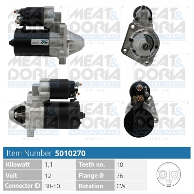 MEAT & DORIA Starter 5010270 for FORD