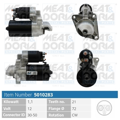 MEAT & DORIA Starter 5010283 for FORD MAZDA