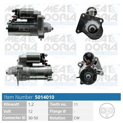 MEAT & DORIA Starter 5014010 for FORD VOLVO MAZDA