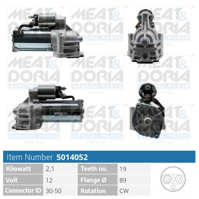 MEAT & DORIA Starter 5014052 for FORD