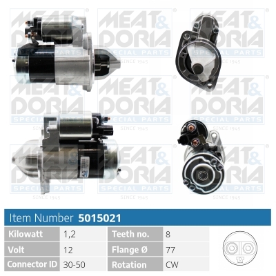 MEAT & DORIA Starter 5015021 for KIA