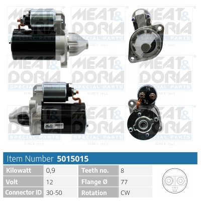 MEAT & DORIA Starter 5015015 for KIA