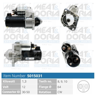MEAT & DORIA Starter 5015031 for LANCIA ROVER