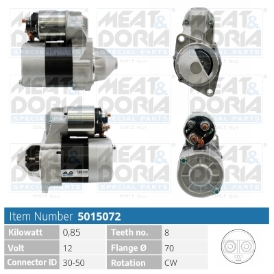 MEAT & DORIA Starter 5015072 for MERCEDES-BENZ