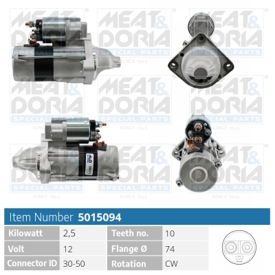 MEAT & DORIA Starter 5015094 for BMW