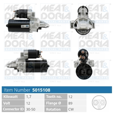 MEAT & DORIA Starter 5015108 for FORD