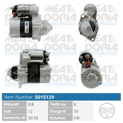 MEAT & DORIA Starter 5015129 for MERCEDES-BENZ