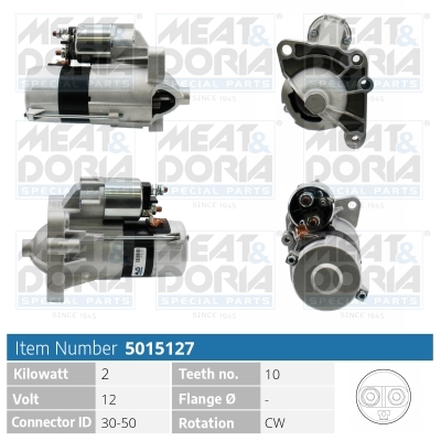MEAT & DORIA Starter 5015127 for OPEL VAUXHALL RENAULT