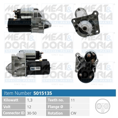 MEAT & DORIA Starter 5015135 for RENAULT