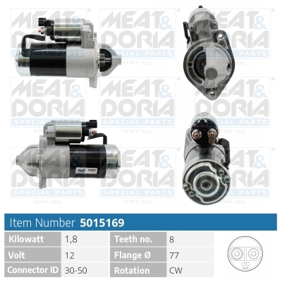 MEAT & DORIA Starter 5015169 for KIA