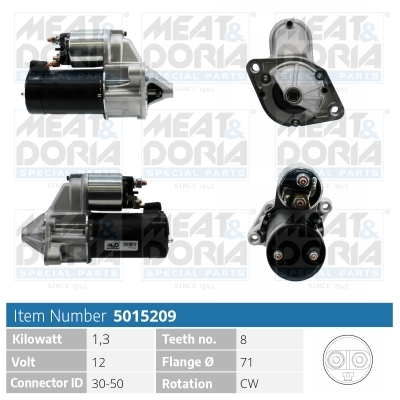 MEAT & DORIA Starter 5015209 for MITSUBISHI