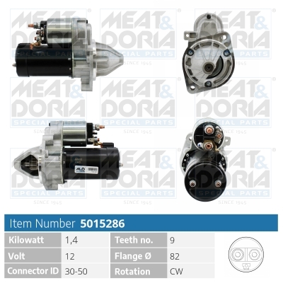 MEAT & DORIA Starter 5015286 for MERCEDES-BENZ GENERAL MOTORS