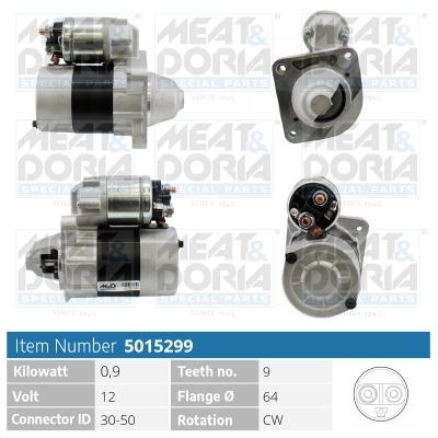 MEAT & DORIA Starter 5015299 for LANCIA