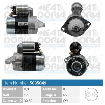 MEAT & DORIA Starter 5035049 for SUZUKI MITSUBISHI