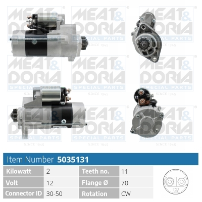 MEAT & DORIA Starter 5035131 for MITSUBISHI NISSAN