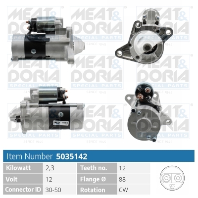 MEAT & DORIA Starter 5035142 for MAZDA MITSUBISHI