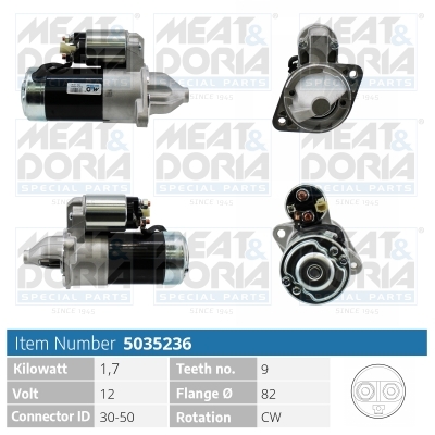 MEAT & DORIA Starter 5035236 for KIA