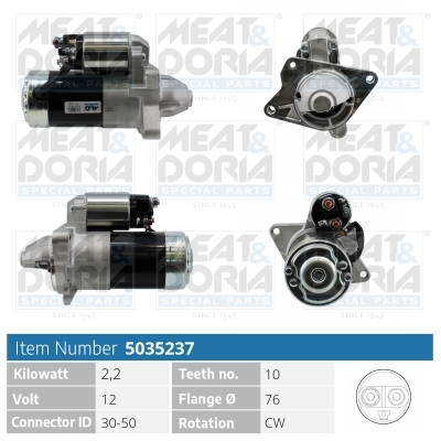 MEAT & DORIA Starter 5035237 for NISSAN RENAULT