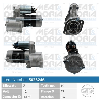 MEAT & DORIA Starter 5035246 for KIA MITSUBISHI