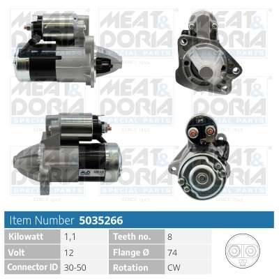MEAT & DORIA Starter 5035266 for MAZDA MITSUBISHI