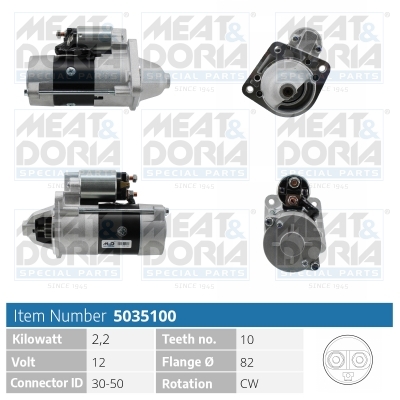 MEAT & DORIA Starter 5035100 for JEEP CHRYSLER MITSUBISHI