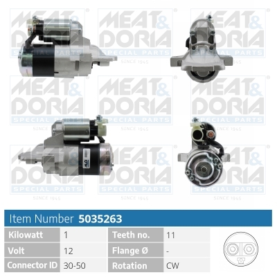 MEAT & DORIA Starter 5035263 for MAZDA MITSUBISHI