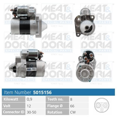 MEAT & DORIA Starter 5015156 for VOLVO MITSUBISHI NISSAN RENAULT DACIA