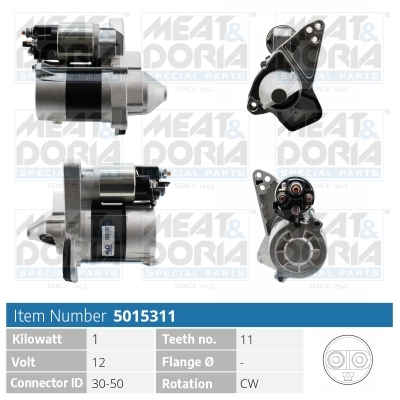 MEAT & DORIA Starter 5015311 for NISSAN MERCEDES-BENZ RENAULT