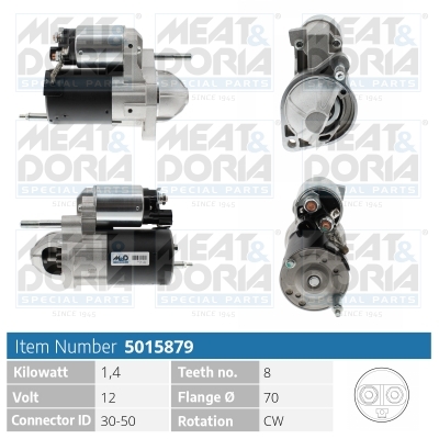 MEAT & DORIA Starter 5015879 for KIA