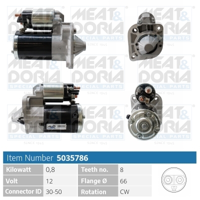 MEAT & DORIA Starter 5035786 for MITSUBISHI RENAULT
