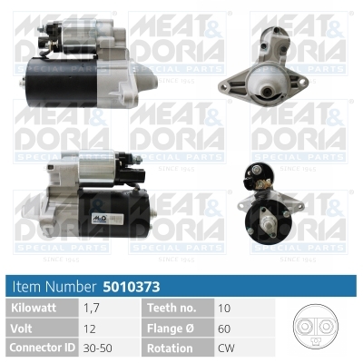 MEAT & DORIA Starter 5010373 for TOYOTA
