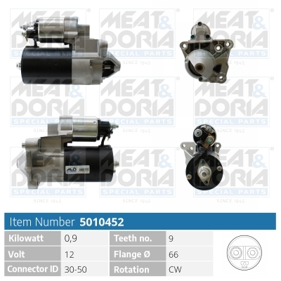 MEAT & DORIA Starter 5010452 for VOLVO RENAULT