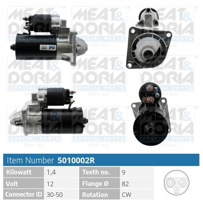 MEAT & DORIA Starter 5010002r for FIAT