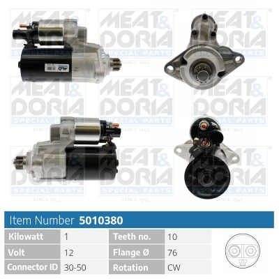 MEAT & DORIA Starter 5010380 for VAG