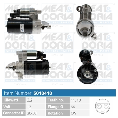 MEAT & DORIA Starter 5010410 for VAG