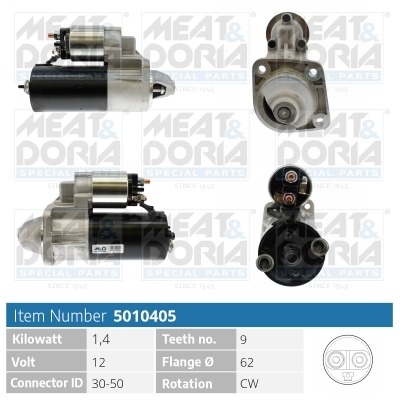 MEAT & DORIA Starter 5010405 for LANCIA