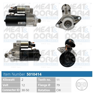 MEAT & DORIA Starter 5010414 for VAG