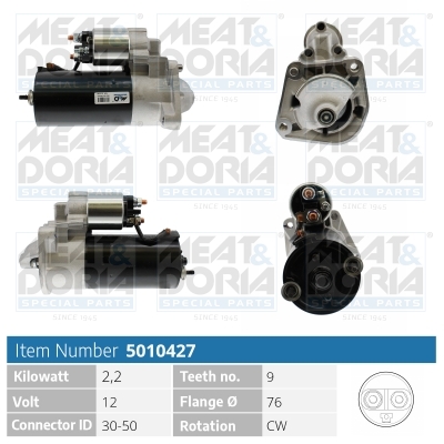 MEAT & DORIA Starter 5010427 for VOLVO