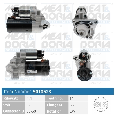 MEAT & DORIA Starter 5010523 for RENAULT