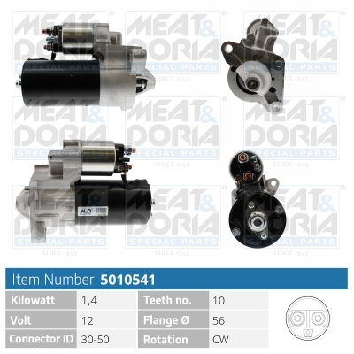MEAT & DORIA Starter 5010541 for VOLVO FORD